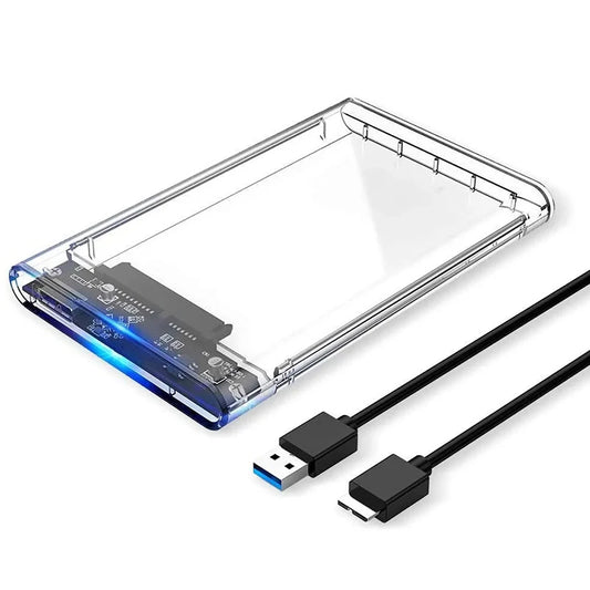 Transparent SSD Enclosure – 2.5" SATA, USB 3.0 5Gbps