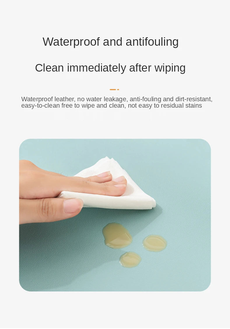 PU Leather Mouse Pad – Non-Slip, Waterproof & Easy Clean