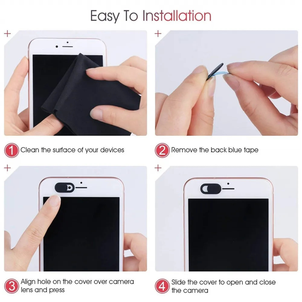 Webcam Privacy Cover Slider – Pack of 5