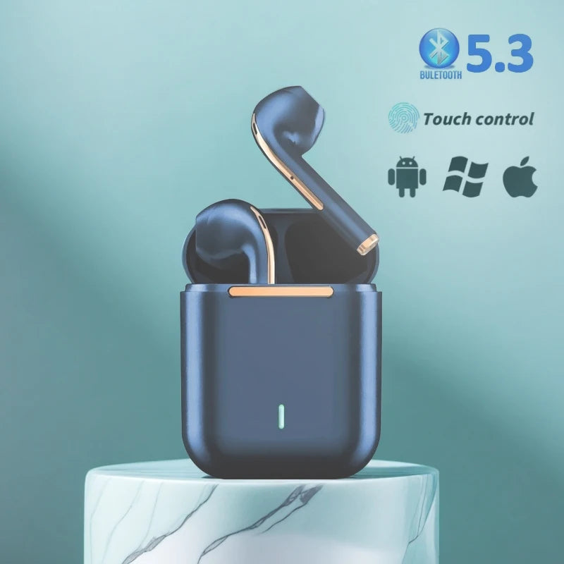 J18 Wireless Earbuds – Bluetooth 5.3 with Noise Cancelling