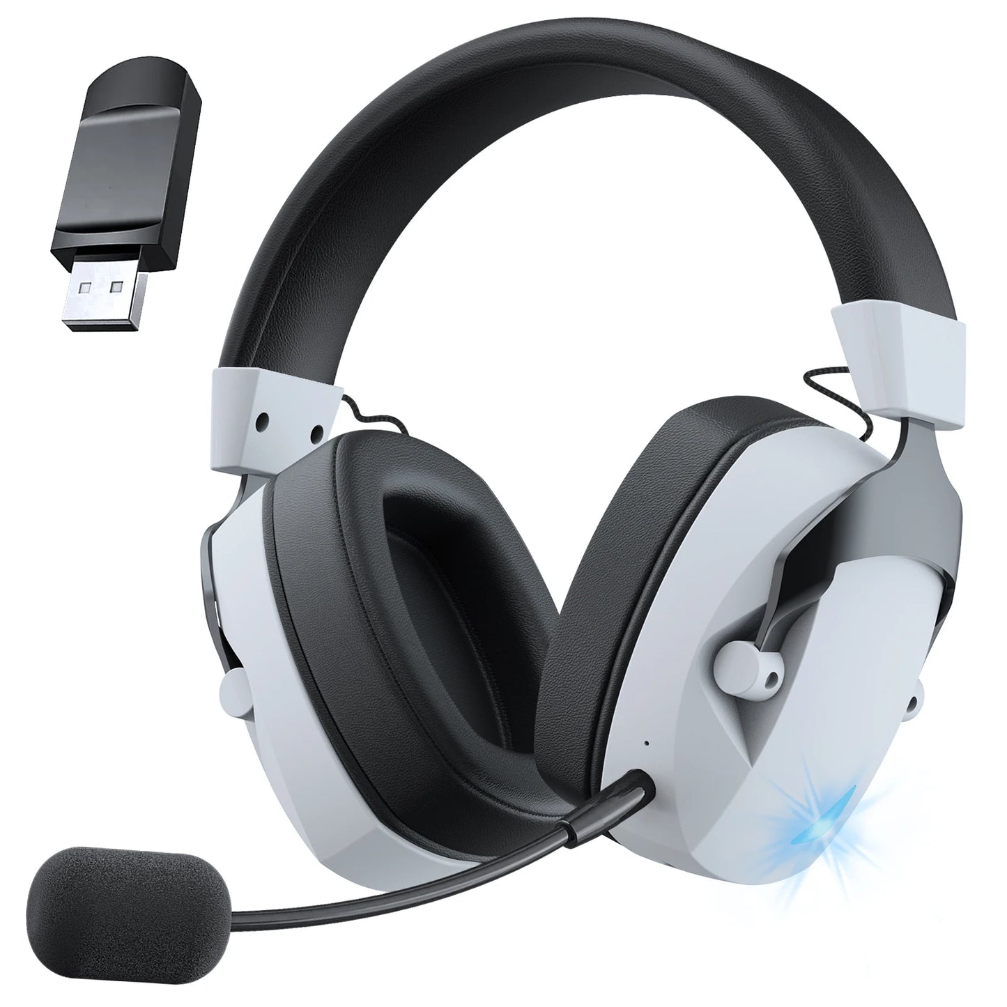 Gaming Headset – 2.4G Wireless, Bluetooth & Wired