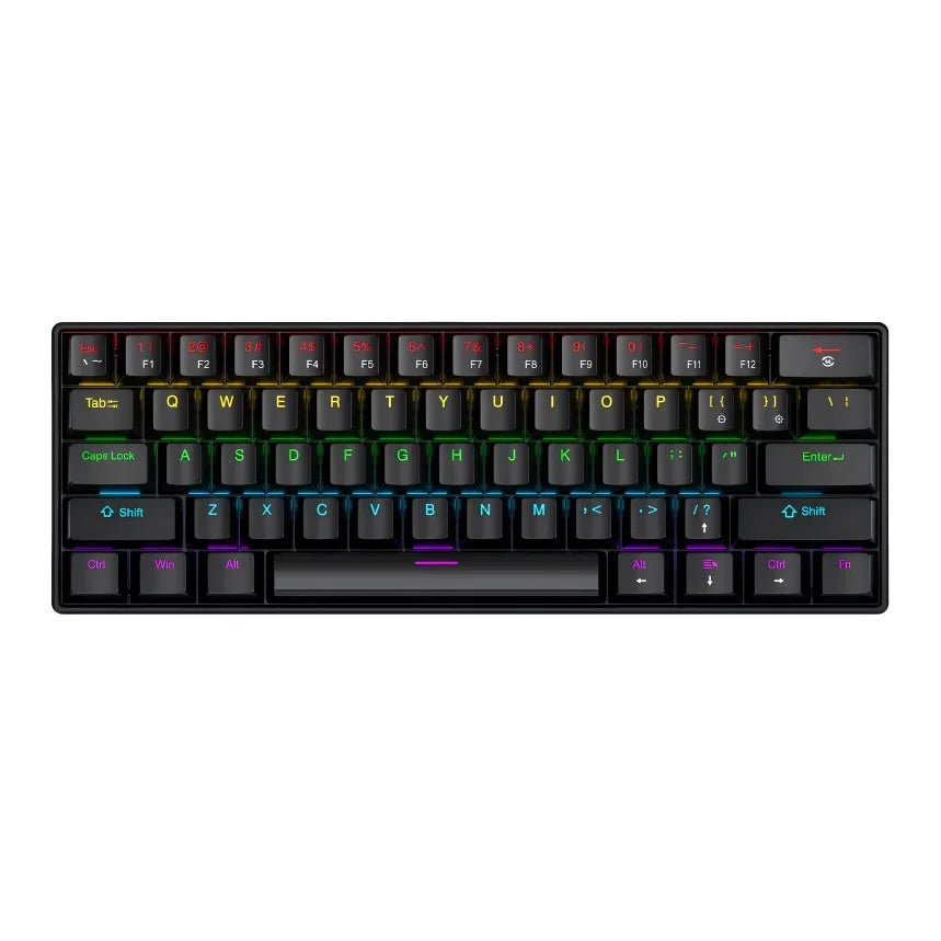 K61 Mechanical Keyboard – 60% Compact, RGB Backlit