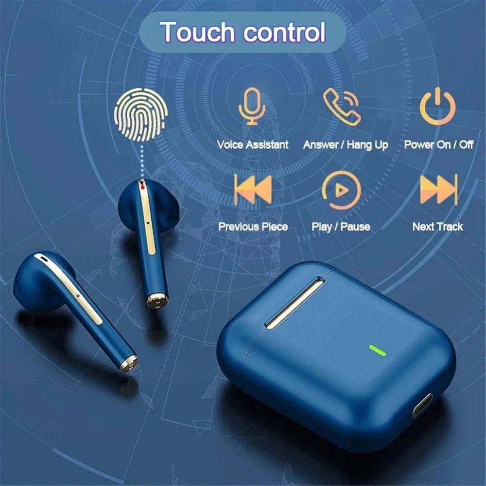 J18 Wireless Earbuds – Bluetooth 5.3 with Noise Cancelling