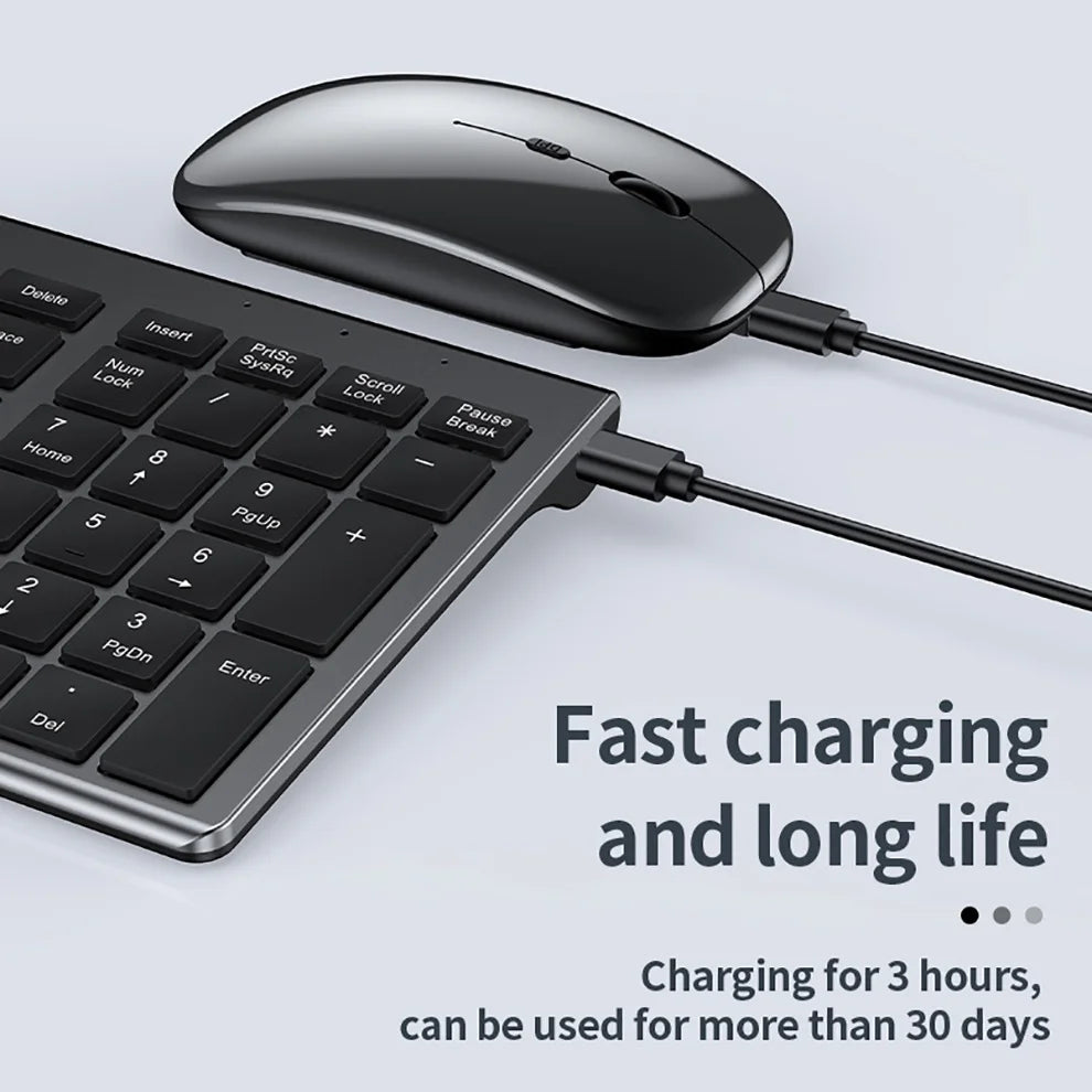 Slim Wireless Keyboard & Mouse Combo