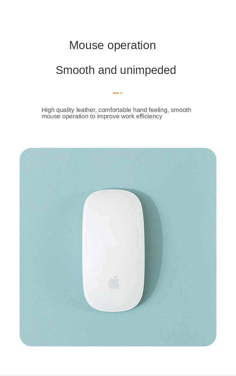 PU Leather Mouse Pad – Non-Slip, Waterproof & Easy Clean