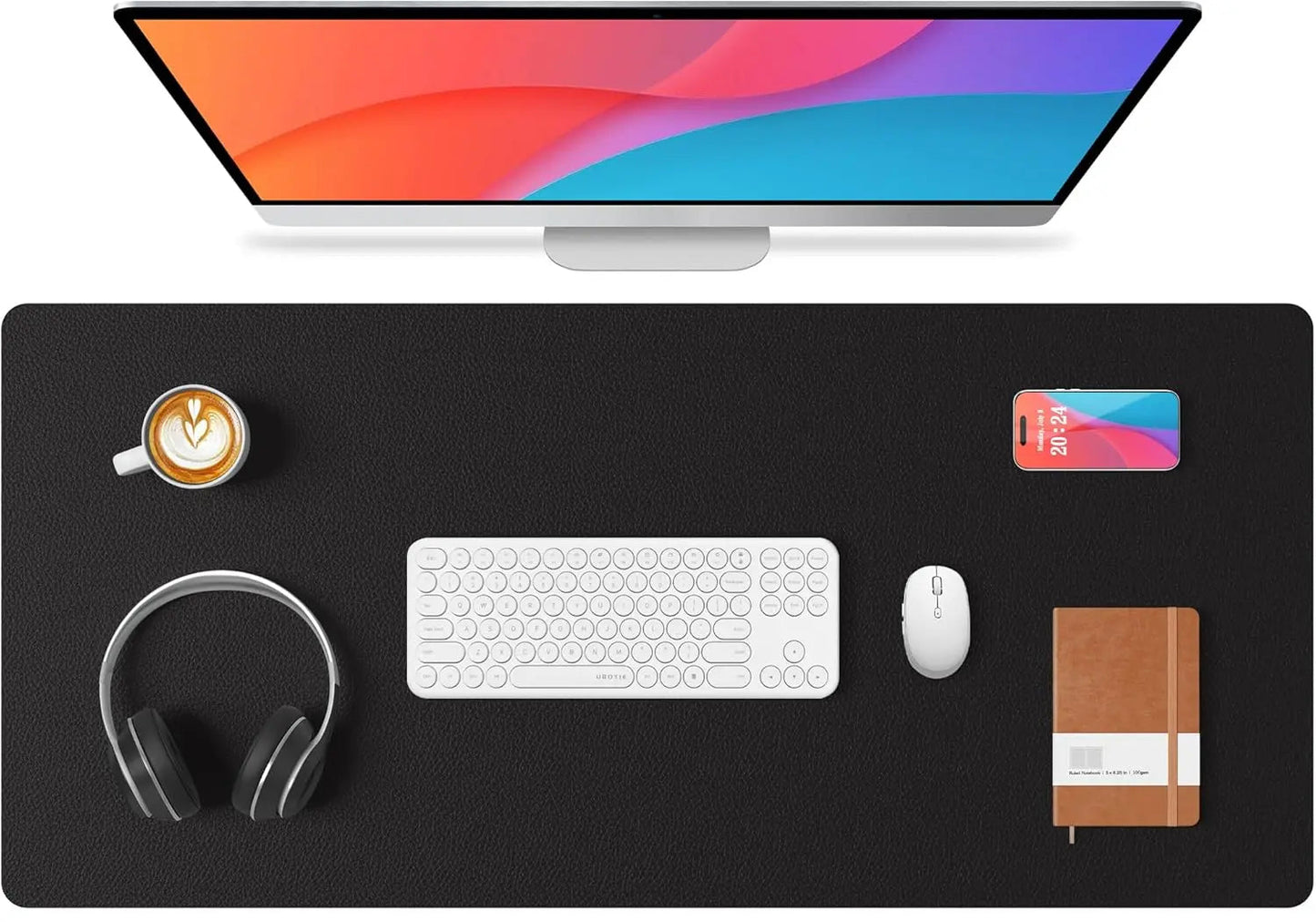 XL Desk Pad – PU Leather, Waterproof & Non-Slip