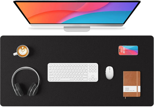 XL Desk Pad – PU Leather, Waterproof & Non-Slip