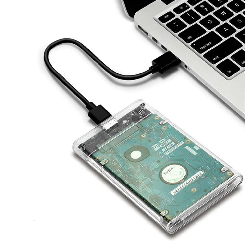 Transparent SSD Enclosure – 2.5" SATA, USB 3.0 5Gbps