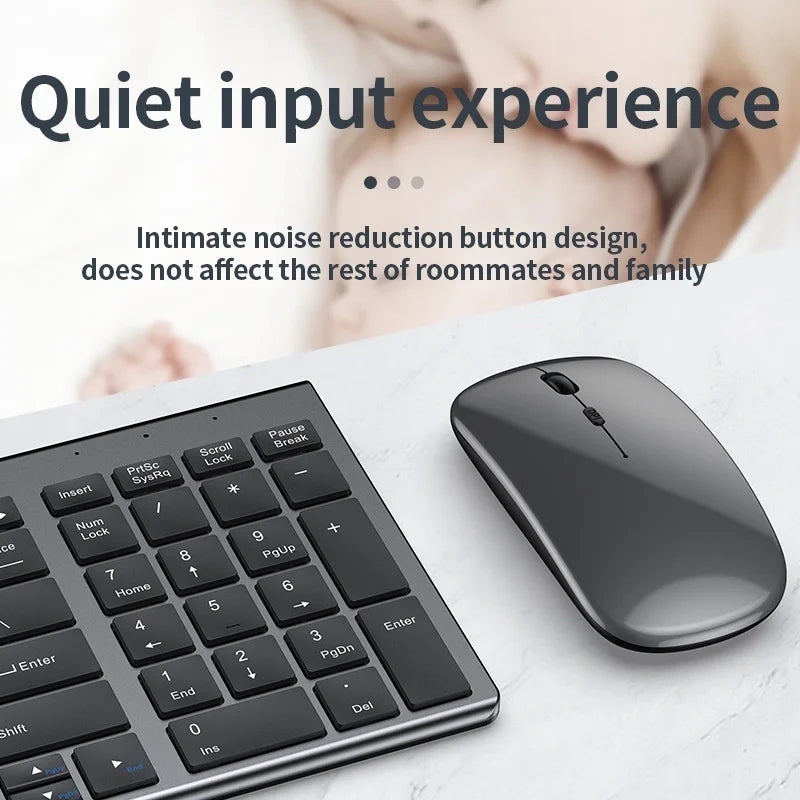 Slim Wireless Keyboard & Mouse Combo