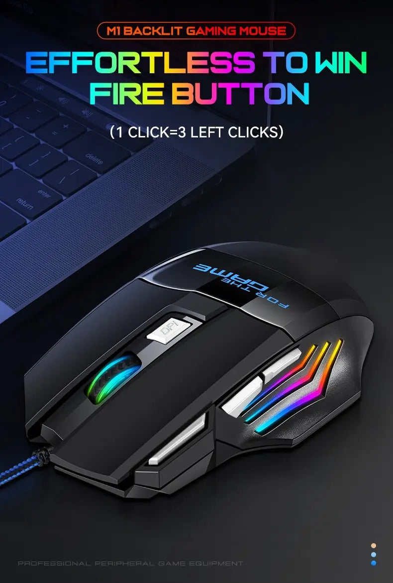 RGB Gaming Mouse – Ergonomic Wired