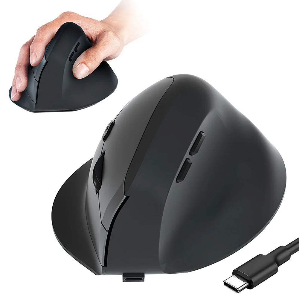 Ergonomic Vertical Mouse – Bluetooth & 2.4GHz Wireless
