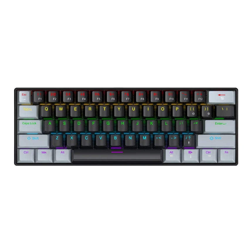 K61 Mechanical Keyboard – 60% Compact, RGB Backlit