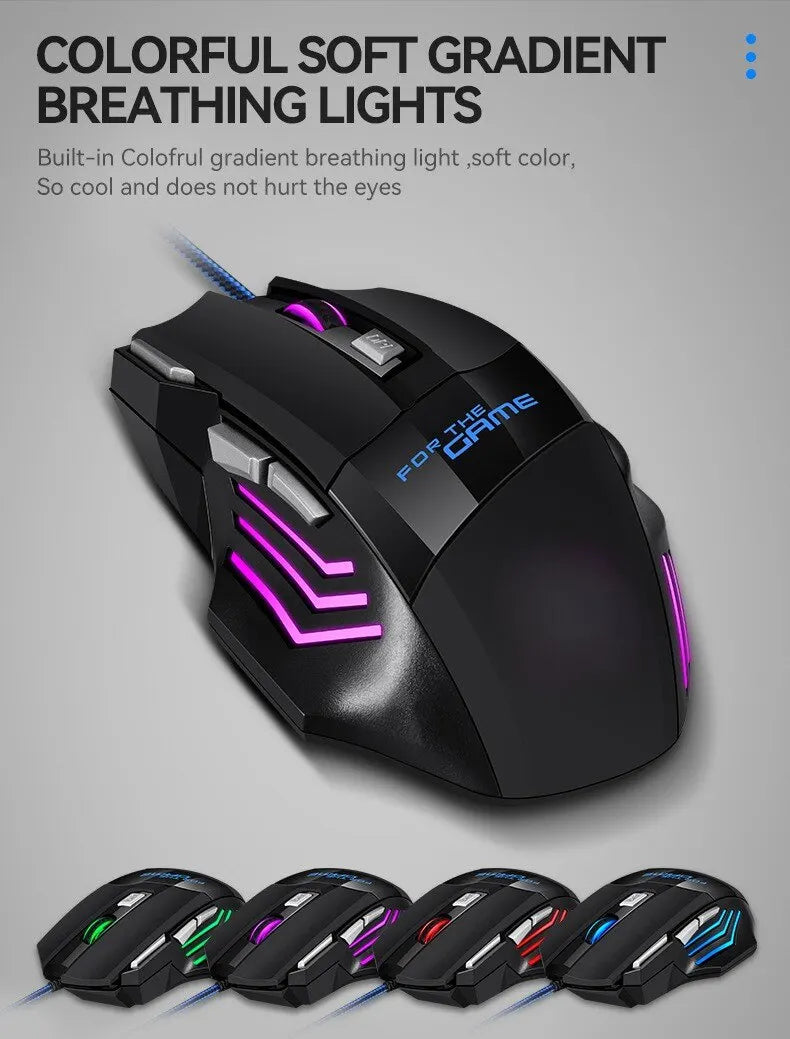 RGB Gaming Mouse – Ergonomic Wired