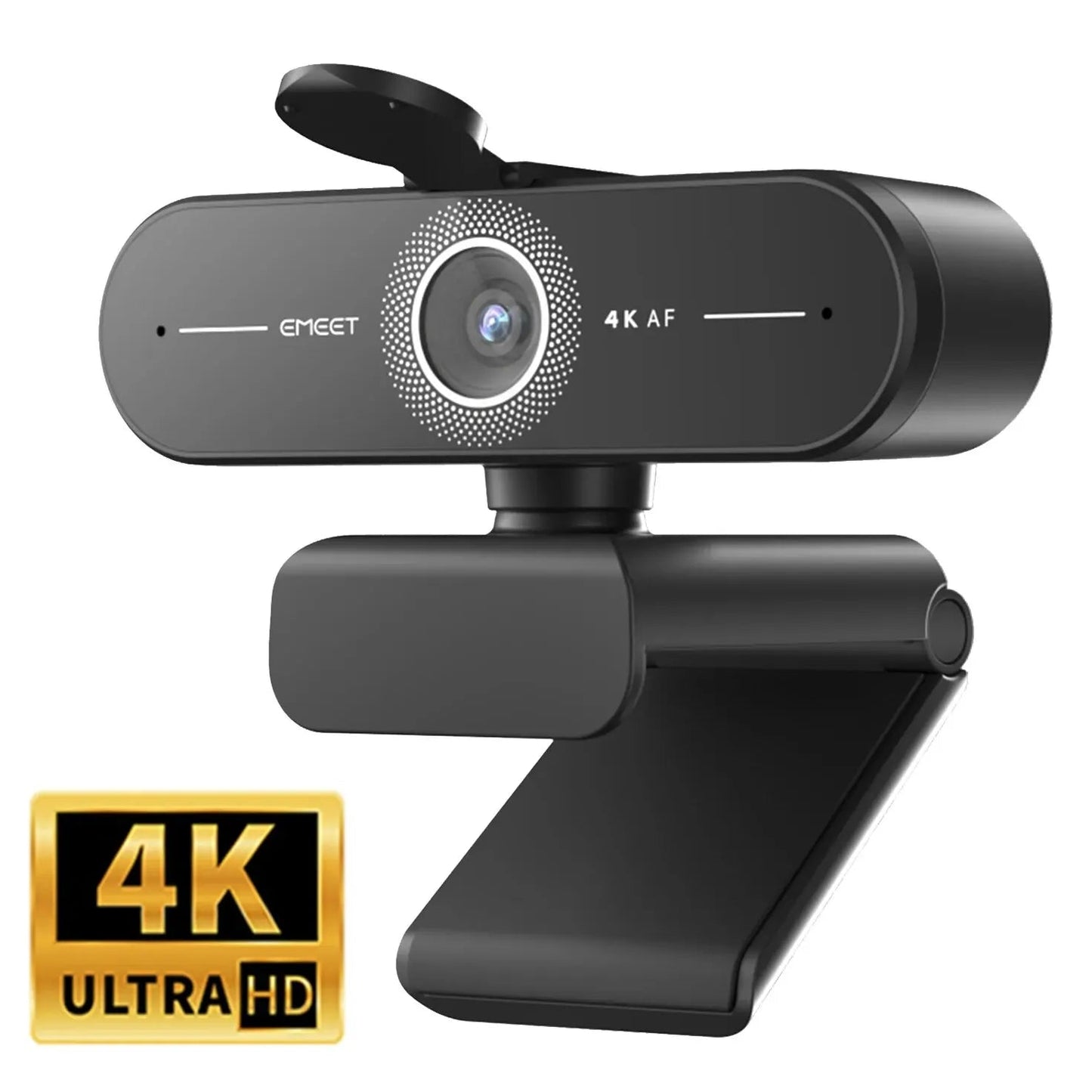 EMEET C60E Webcam – 4K Autofocus & Dual Noise Reduction Mic