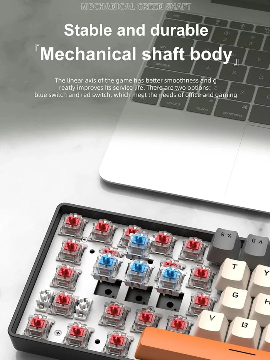 K61 Mechanical Keyboard – 60% Compact, RGB Backlit